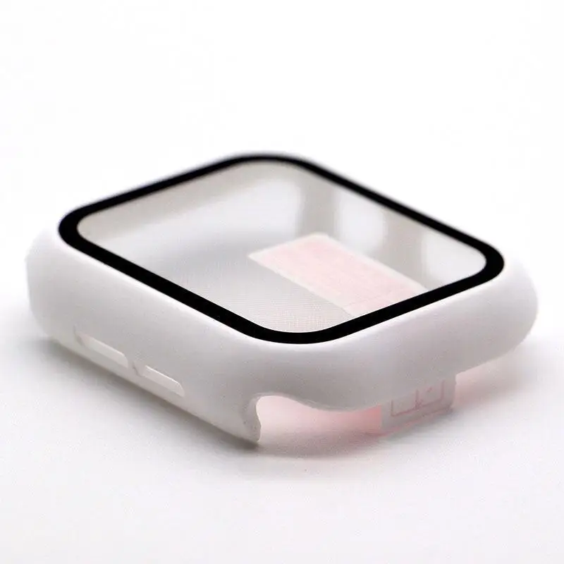 Premium Tempered Glass Apple Watch Case with PC Bumper Protector