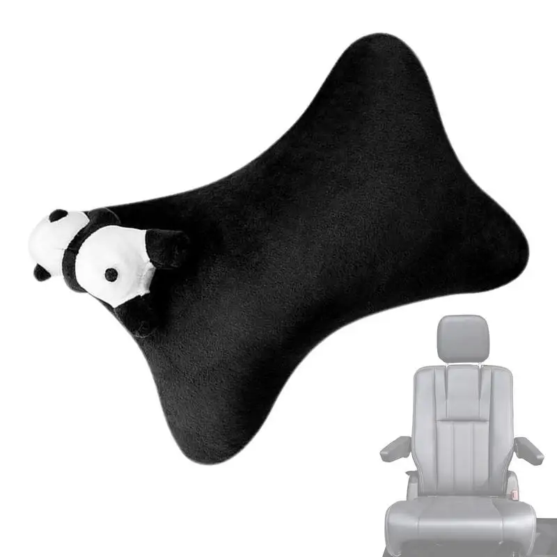 

Panda Headrest For Car Plush Animal Cartoon Panda Neck Rest Cushion Pillow 1 Piece Universal Decorative Cover For Women Men
