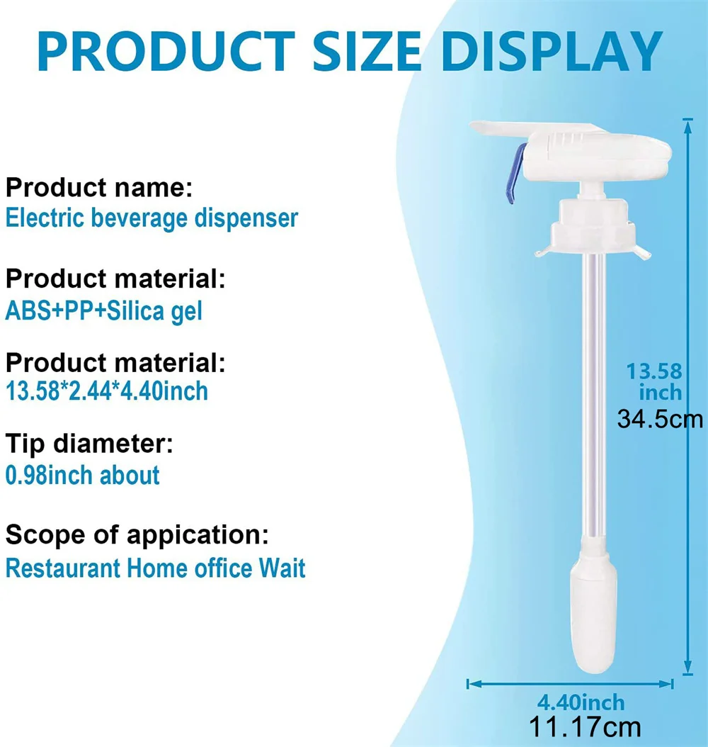 Beverage Dispenser Automatic Drinking Straw Suction Pump Beverage Straw Magic Tap Spill Proof Water Pump Diy