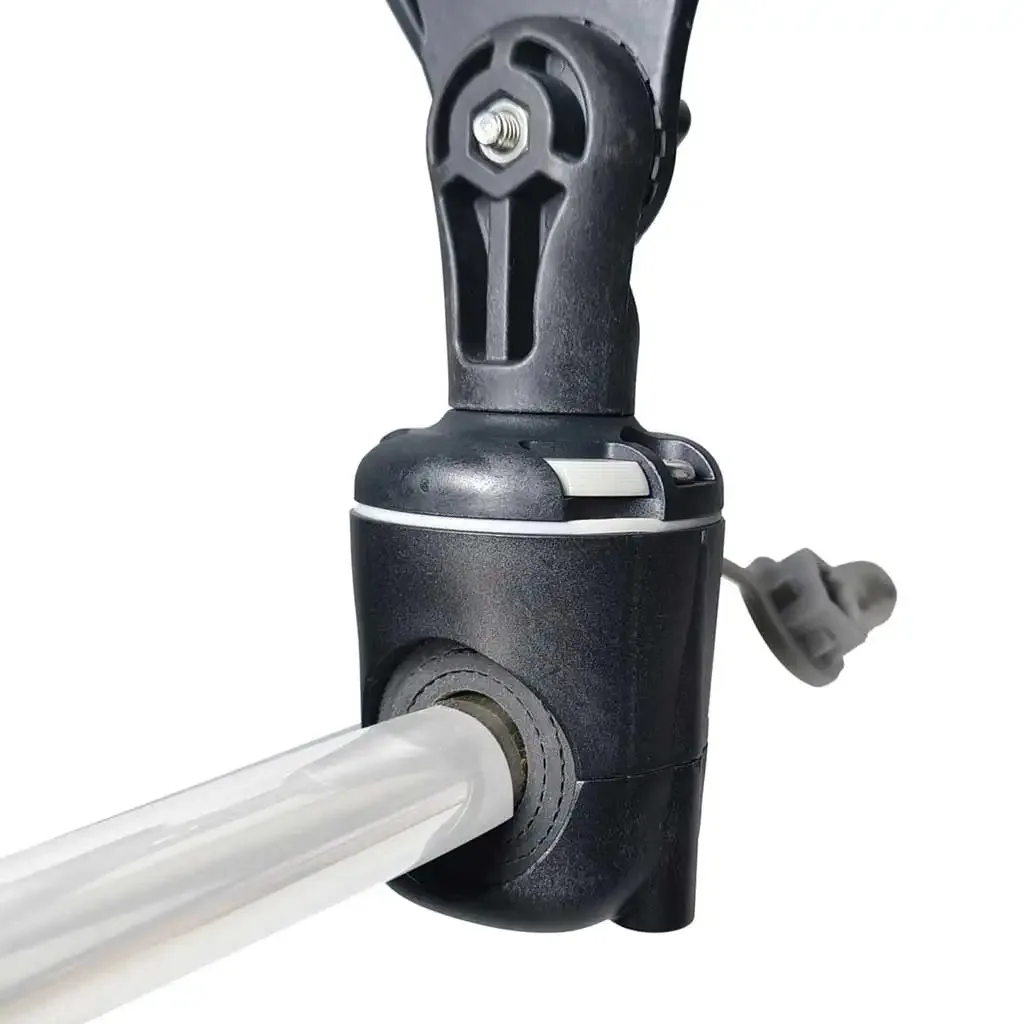 Support canne à pêche pour kayak - Fixation sur rail coulissant pour bateau PVC et pneumatique