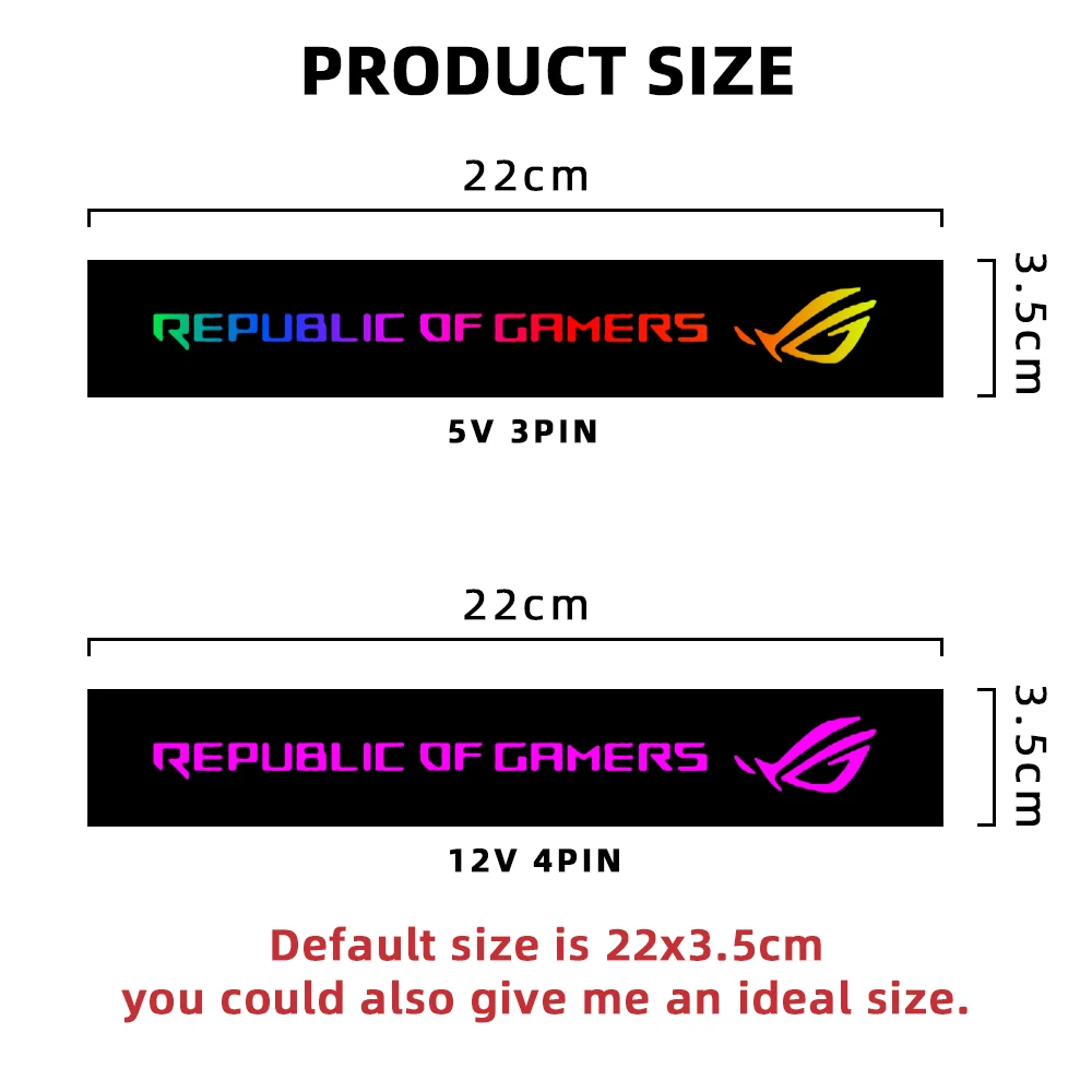 Placa de Vídeo para Decoração Placa de Iluminação Personalizada com Gpu Rgb Customizável 5v3pin 12v4pin Ventiladores e resfriadores - Imagem 3