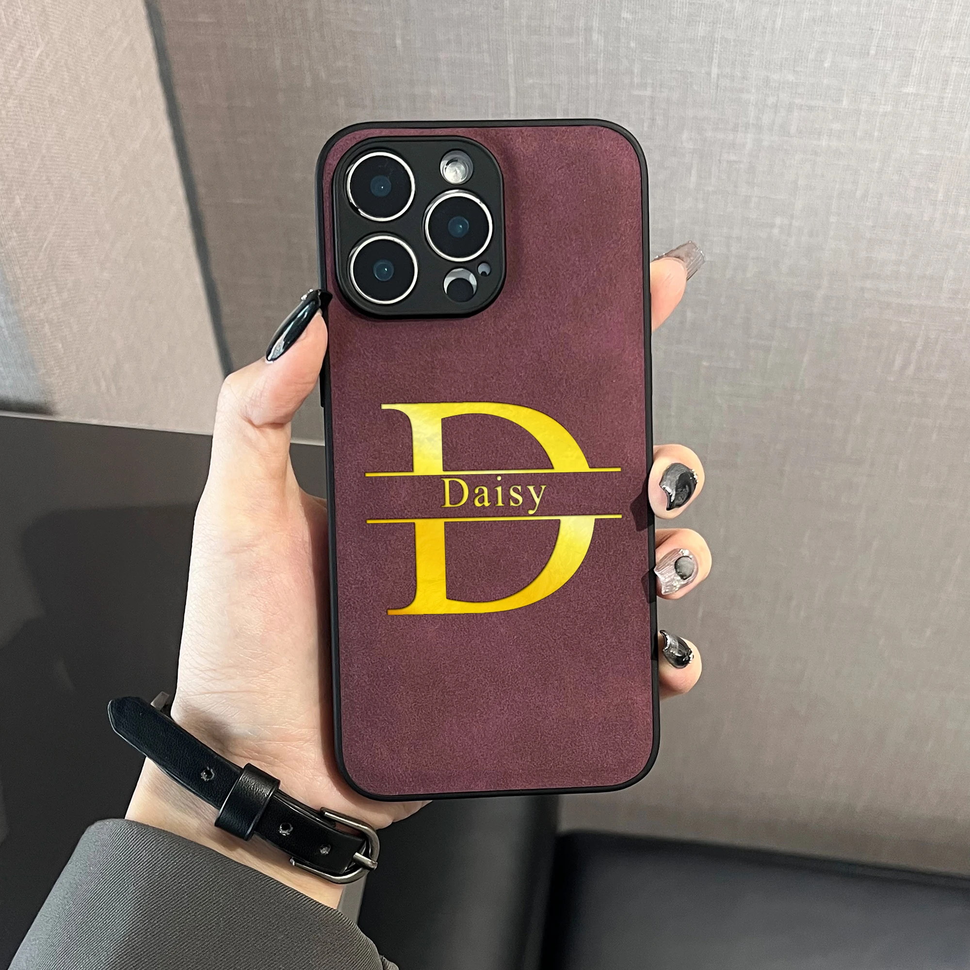 Personalized Name Initials Engraved Big Letters Phone Case for iPhone thumbnail 4