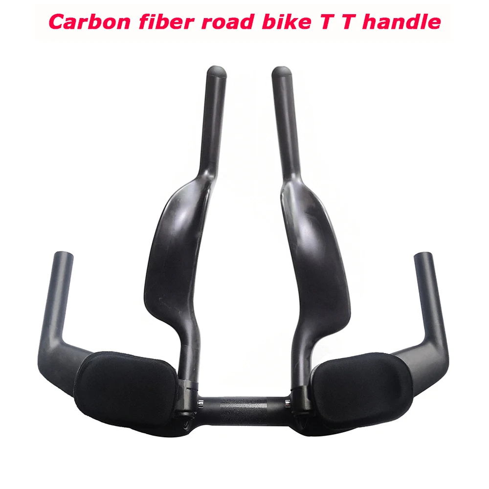 

Road Bicycle Carbon Fiber Bicycle Rest TT Handlebar Clip on Aero Bars Handlebar Extension Triathlon Aerobars Bikes Cycling Parts