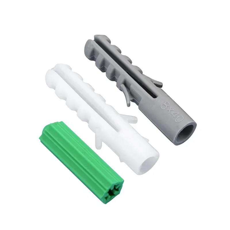Plastic Expansion Anchors Drywall Anchors Ribbed Plastic Anchor Rubber Plug Expansion Screw M4 M5 M6 M8 M10 M12 M14 drywall anchor kit drywall anchor expansion plugs hollow wall anchor set plastic wall anchor
