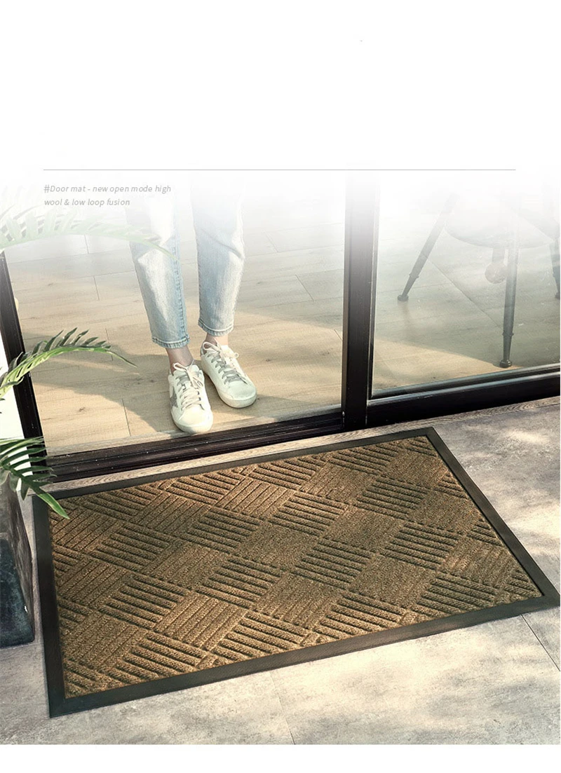 Buy Wholesale China Front Door Mats Outdoor Indoor-heavy Duty Non Slip  Rubber Shoes Scraper Welcome Mat Entry Door Rug & Outdoor Indoor Heavy Door  Mat at USD 3.4