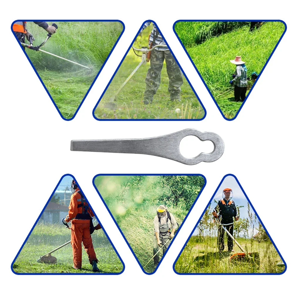 2-50PCS  Lawnmower Blades Mowing Machine Blades Spare Parts Grass Cutting Metal Blades Lawn Garden Power Tool Accessories