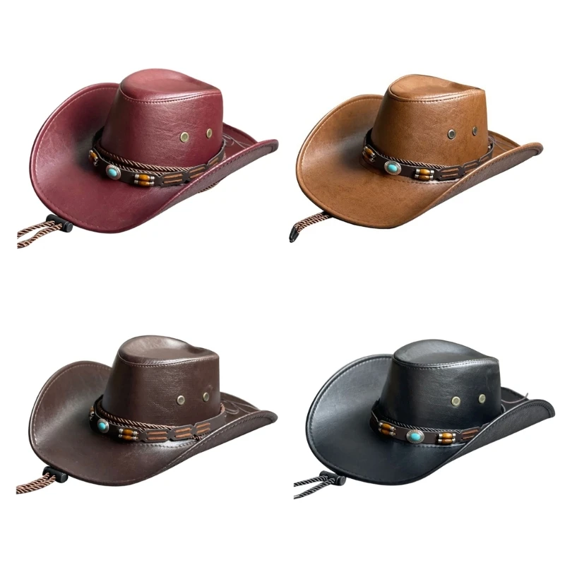 

Punk Top Hat Victorian Ethnic Hat Celebration Party Hat Cowboy Cosplay Props Cap