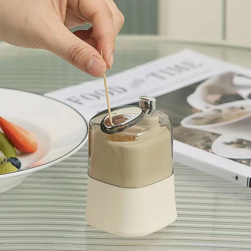 크리에이티브 이쑤시개 보관함, 자동 팝업 이쑤시개 상자, 집 거실 식당 푸시형 이쑤시개 거치대