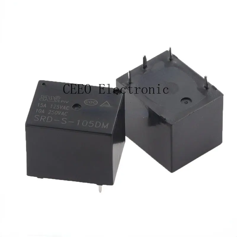 

10PCS SRD-S-105DM SRD-S-112DM SRD-S-124DM 4-pin 10A 5V 12V 24V Time Relay SRD-12VDC 05VDC-SL-A