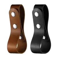 Belt Whips Holder Sturdy with Belt Loops Faux Leather Whips Waist Belt Bullwhip Whips Loop for Horse Riding Traveling 1