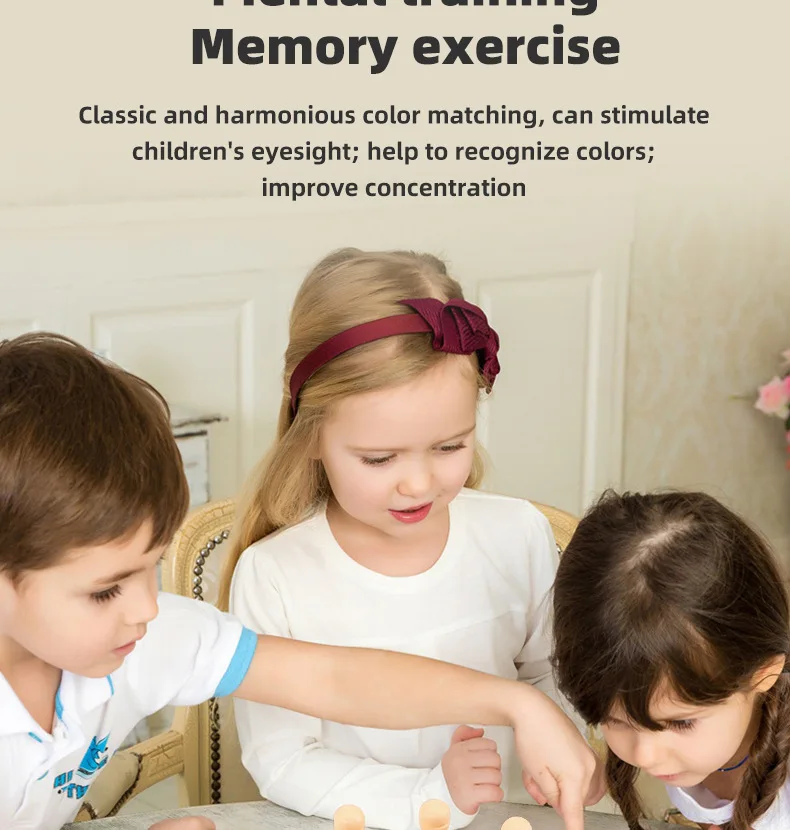 Montessori Memory Matching Chess Game For Kids Educational Toy_voghion.com
