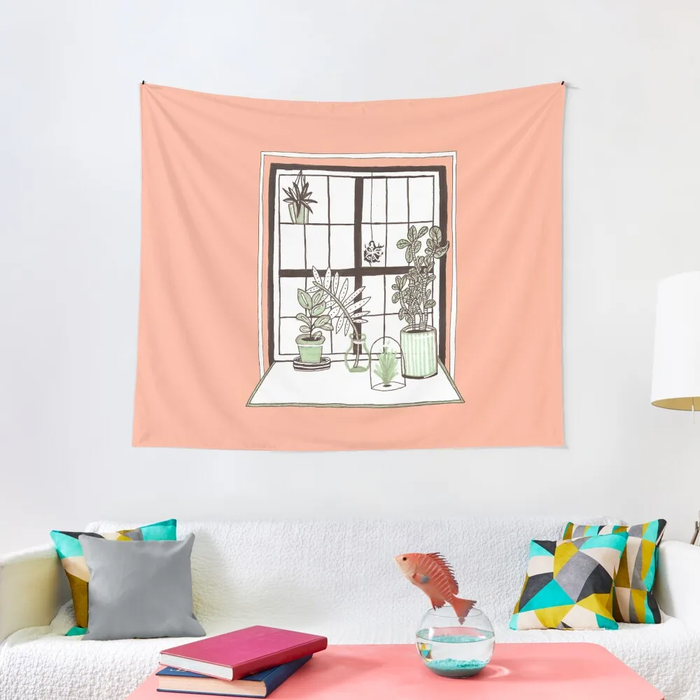 

Plant Window Tapestry Mushroom Tapestry Wallpapers Home Decor