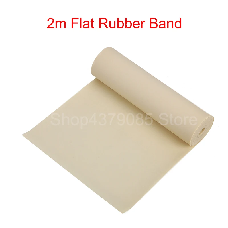 

1/2m Slingshot Rubber Band Natural Latex 0.55-0.80mm Flat Rubber Band for Outdoor Shooting Hunting