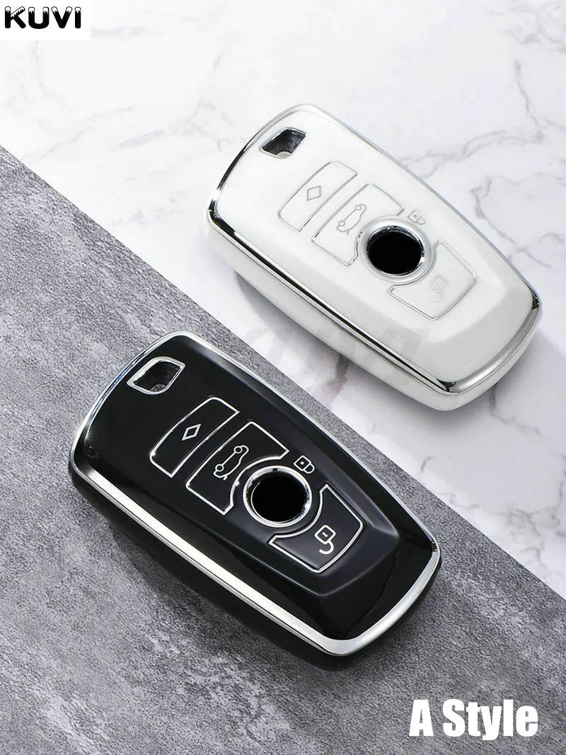 TPU 자동차 키 케이스 커버 셸 Fob BMW F30 F31 F32 F34 F20 F21 F07 F10 1 3 5 7 시리즈 X1 X3 G01 X4 G02 X5 F15 F16 M3 M4 등