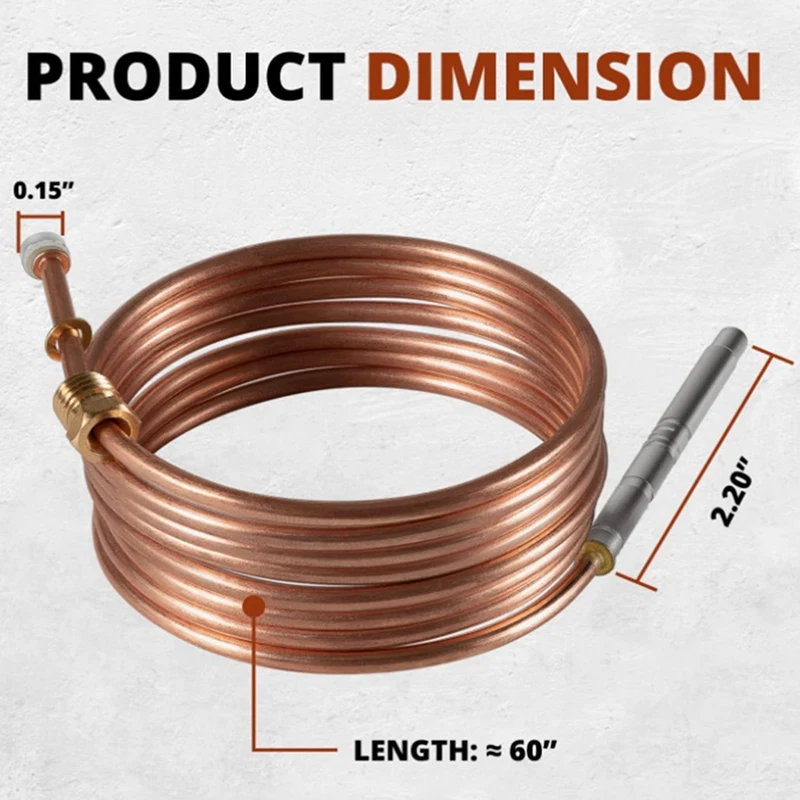 619154 Thermocouple Fits For Norcold N300 N300.3 Series RV Refrigerators For 2 Way 3 Way Models