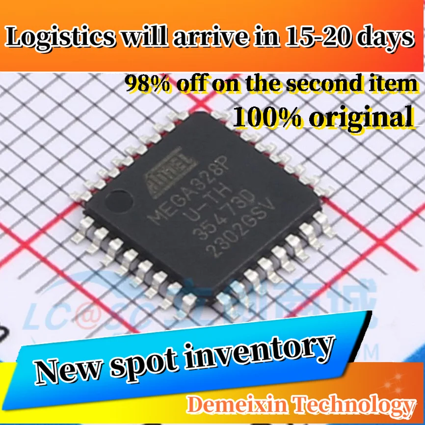 10PCS 100%Original ATMEGA328P-AU TQFP-32(7x7) New in Stock