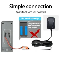 Универсальный адаптер питания переменного тока 110 В-240 В постоянного тока 12 В-24 В для Wi-Fi, умный видеодверной звонок, камера, видеодомофон, дверной звонок, кольцо — изображение 5