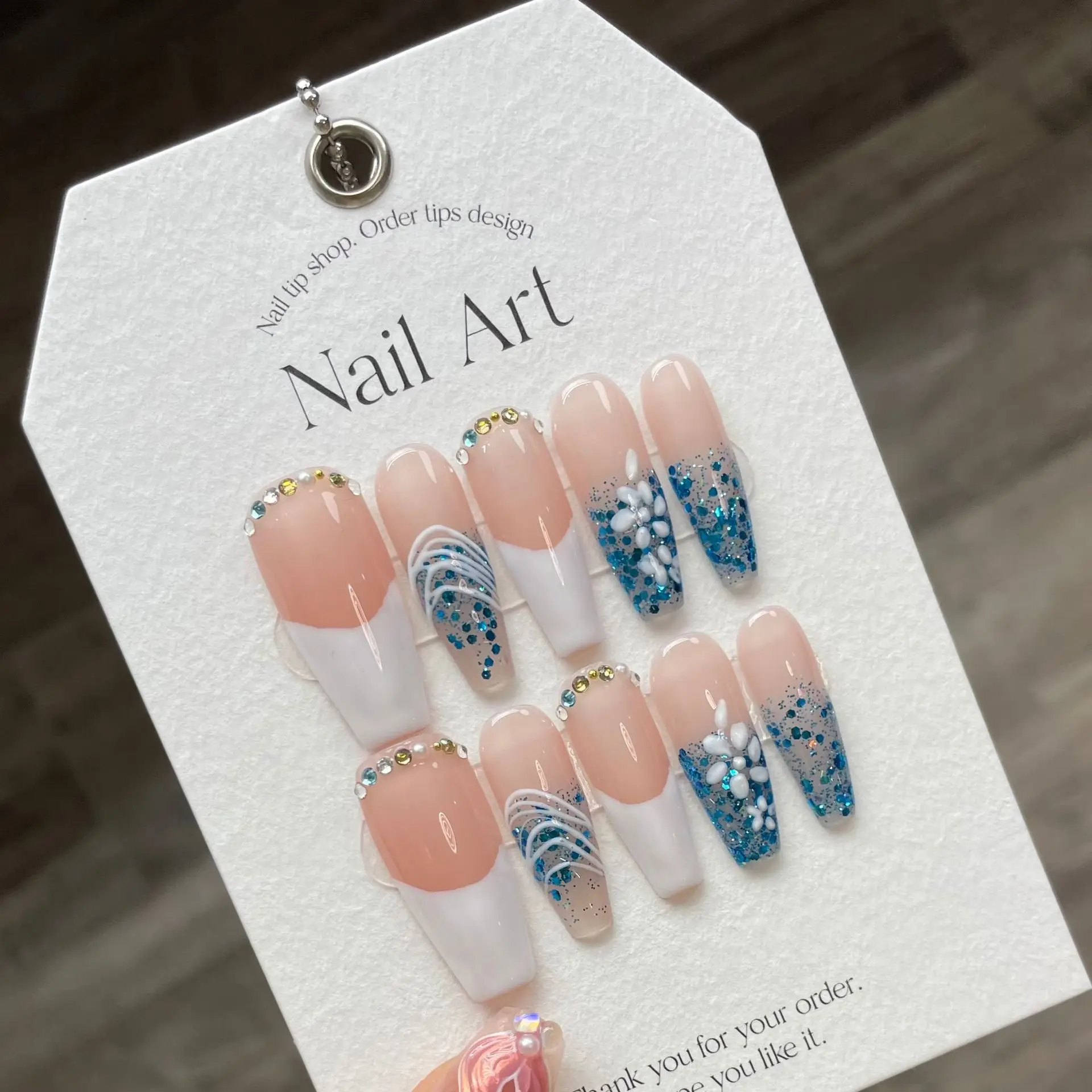 designed nail tips
