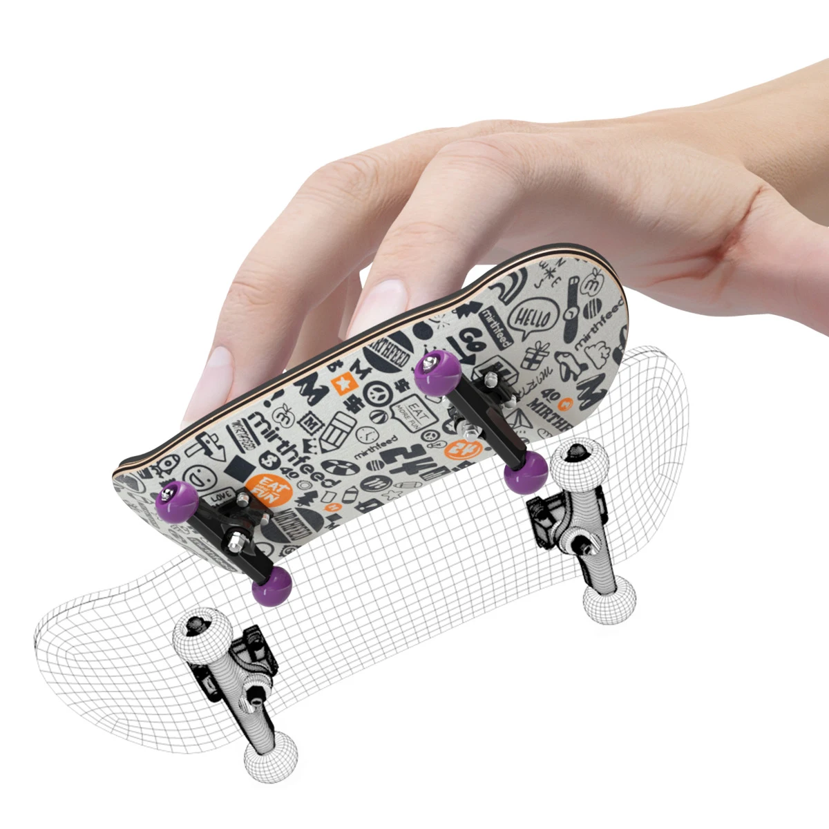 Puzzle Toy Professional Mini Finger Skateboard Fingerboard Hobbies Novelty Anti Stress Sensory Toy Funny Gift For Boy Kids Adult finger skateboard toys,fingerboard set,finger bike toys