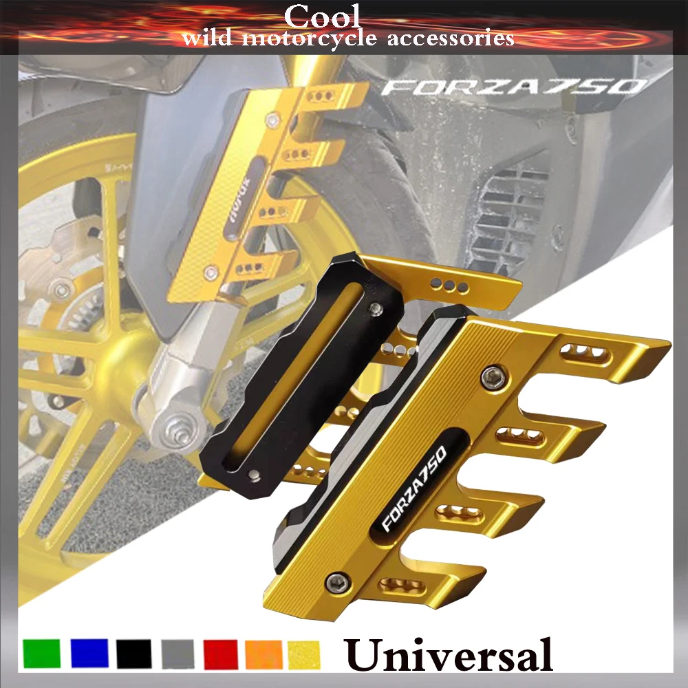 

With Logo For HONDA FORZA750 FORZA 750 Motorcycle CNC Accessories Mudguard Side Protection Block Front Fender Anti-Fall Slider