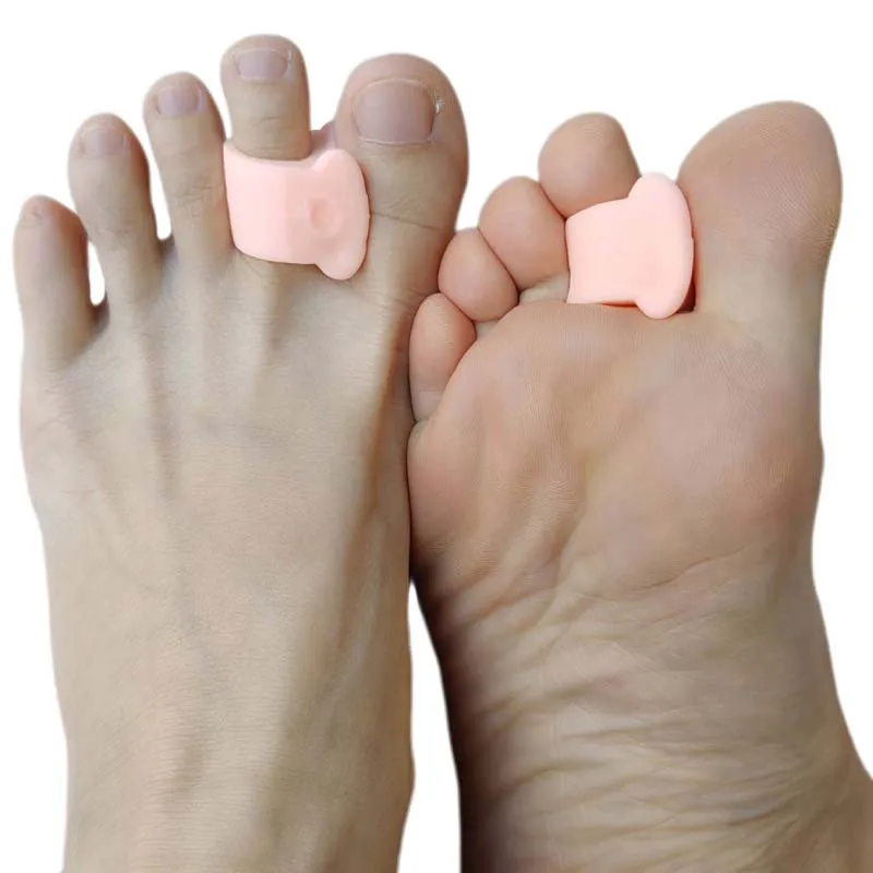 10 Pezzi = 5 Paia Gel Hammer Toe Corrector Piedi Cura Silicone Splitter Ortesi Raddrizzatore Pollice Osso Separatori Ortesi