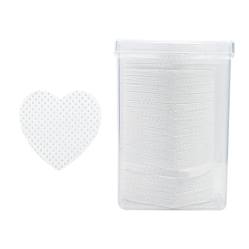 200pcs Lint Free Paper Cotton Pad Eyelash Extension Glue Remover Napkins Lash Grafting Cleaning Glue Mouth Wipe Makeup Tools 6
