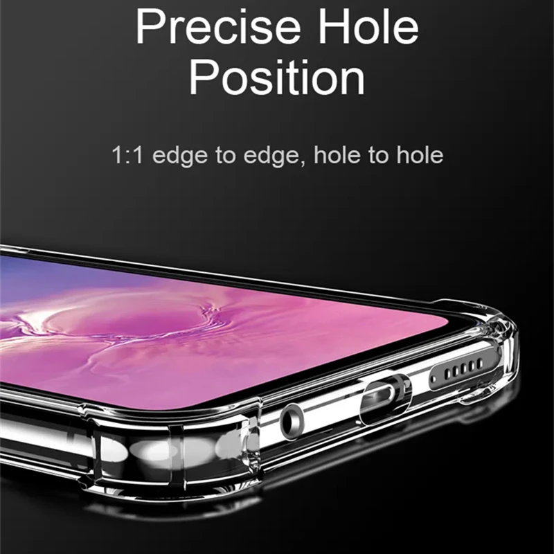 Enhanced Product Title:  
Premium Transparent Silicone Shockproof Case