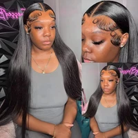 13X4 HD dentelle perruques de cheveux humains Super Double os dessiné droite sans colle perruques cheveux humains 7x5 prêt à porter perruque cheveux vierges crus 5