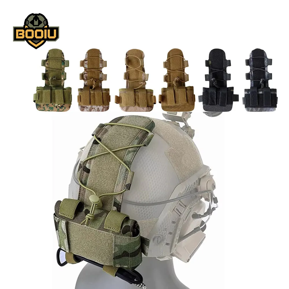 Poche batterie BOOIU MK2 - Contrepoids casque pour pêche nocturne avec équipements électroniques