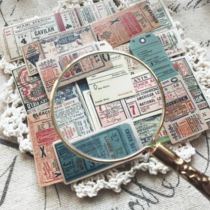 Set Carta Scrapbooking Vintage 180 Fogli - 6 Disegni Star Fantasy Con Nastro Adesivo - Per Diario, Junk Journal, Regali Fai Da Te