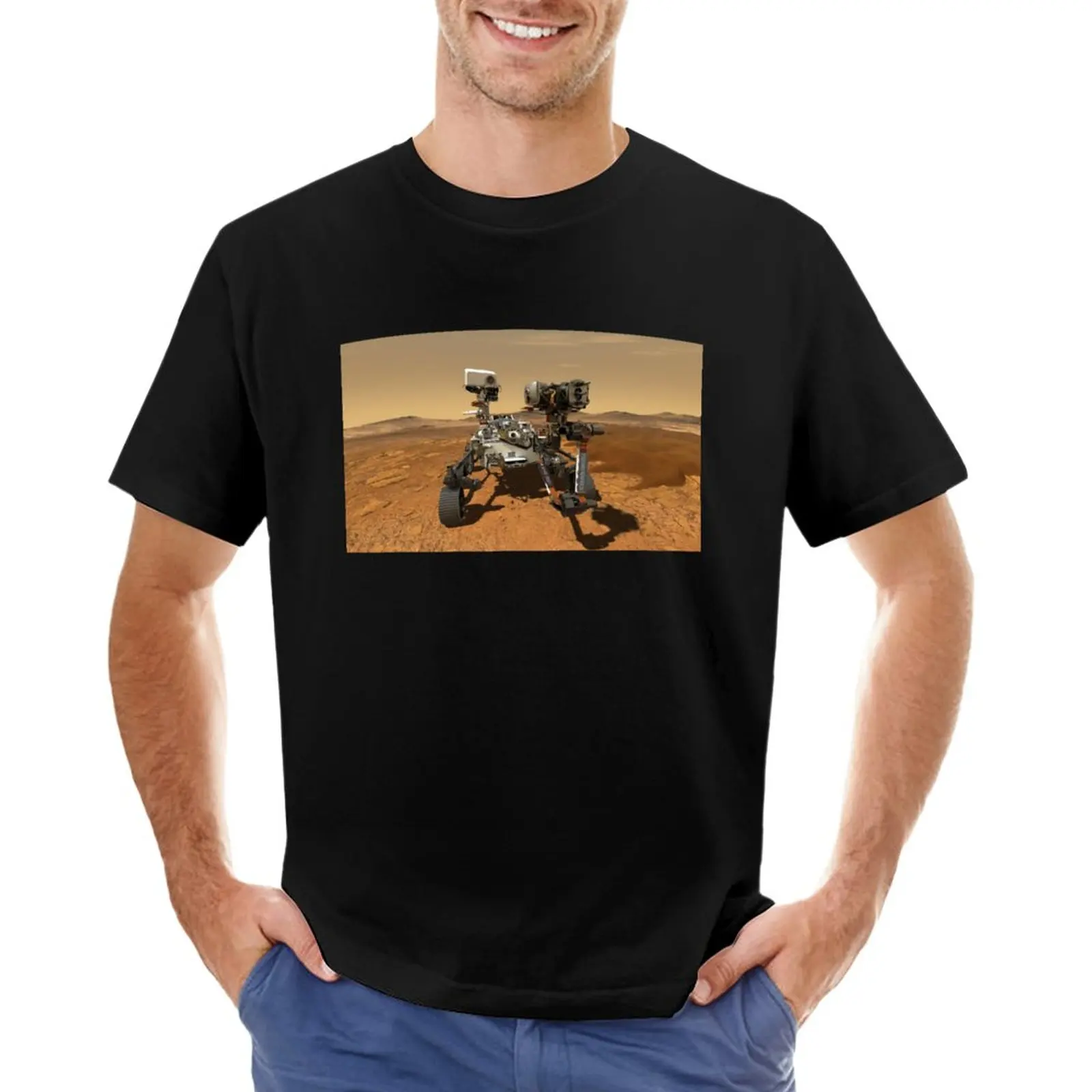 Mars Intenance Rover - Mars Mission 2020 T-Shirt T-Shirt Oversize T-Shirt Uomo Tinta Unita