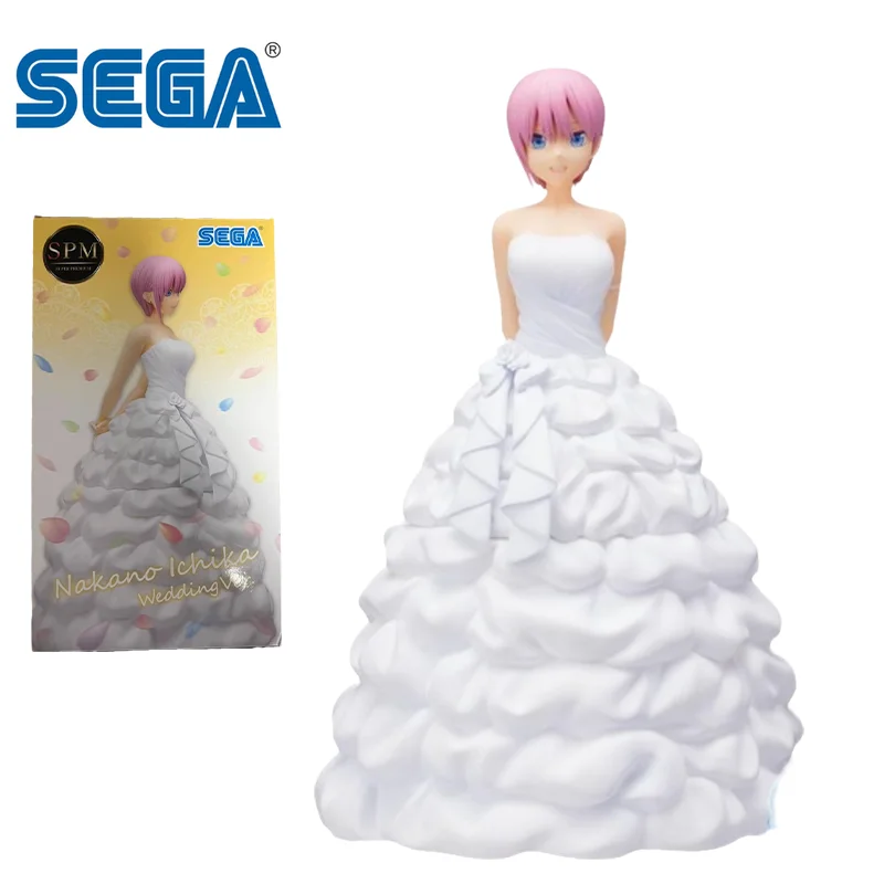 

Фигурка аниме SEGA оригинальная, экшн-фигурка Накано ичика, свадебное платье, игрушки для детей, подарок