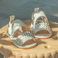 Summer Classic Baby Sandals Solid Colour Anti-slip Rubber Sole Baby Girl Soft Casual Shoes Newborn Toddler Bed Shoes 0-18M 5
