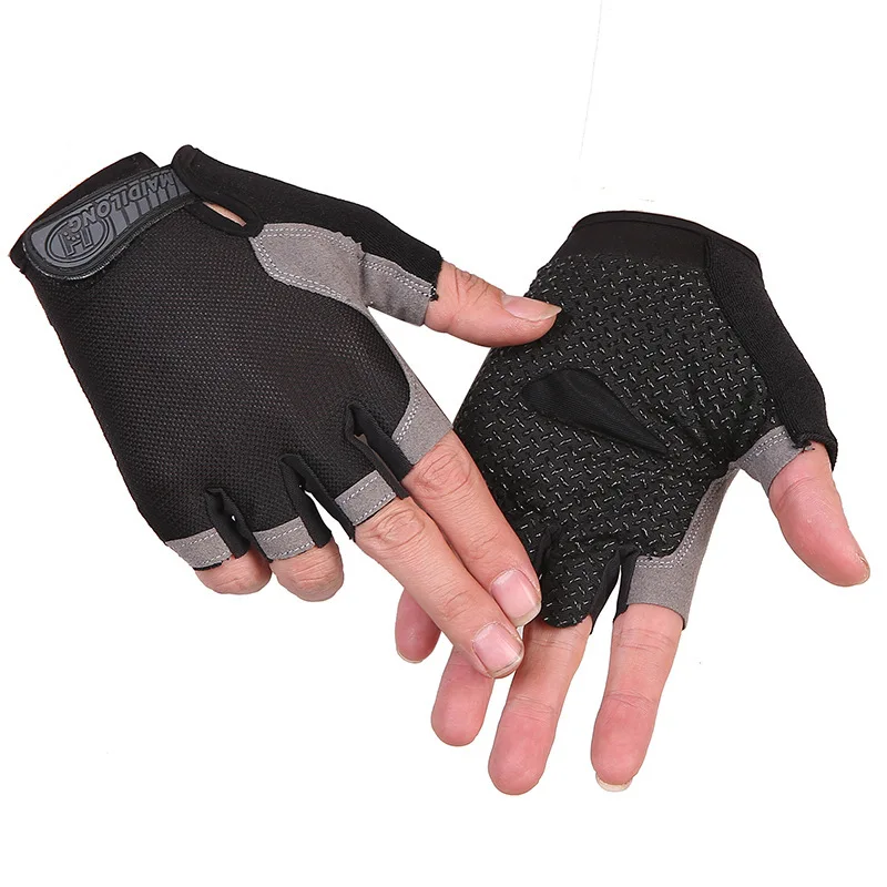 Fingerless gloves for men women cycling sports fitness motorcycle mtb anti-slip bicycle accessories