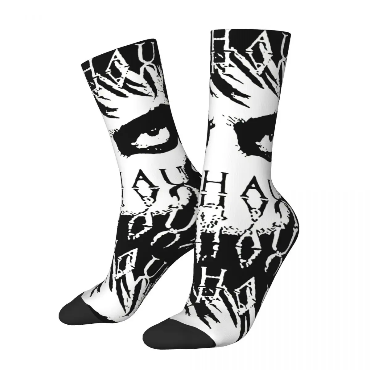 

Hip Hop Vintage Bauhaus Crazy Men's compression Socks Unisex Goth Style Harajuku Seamless Printed Funny Novelty Happy Crew Sock