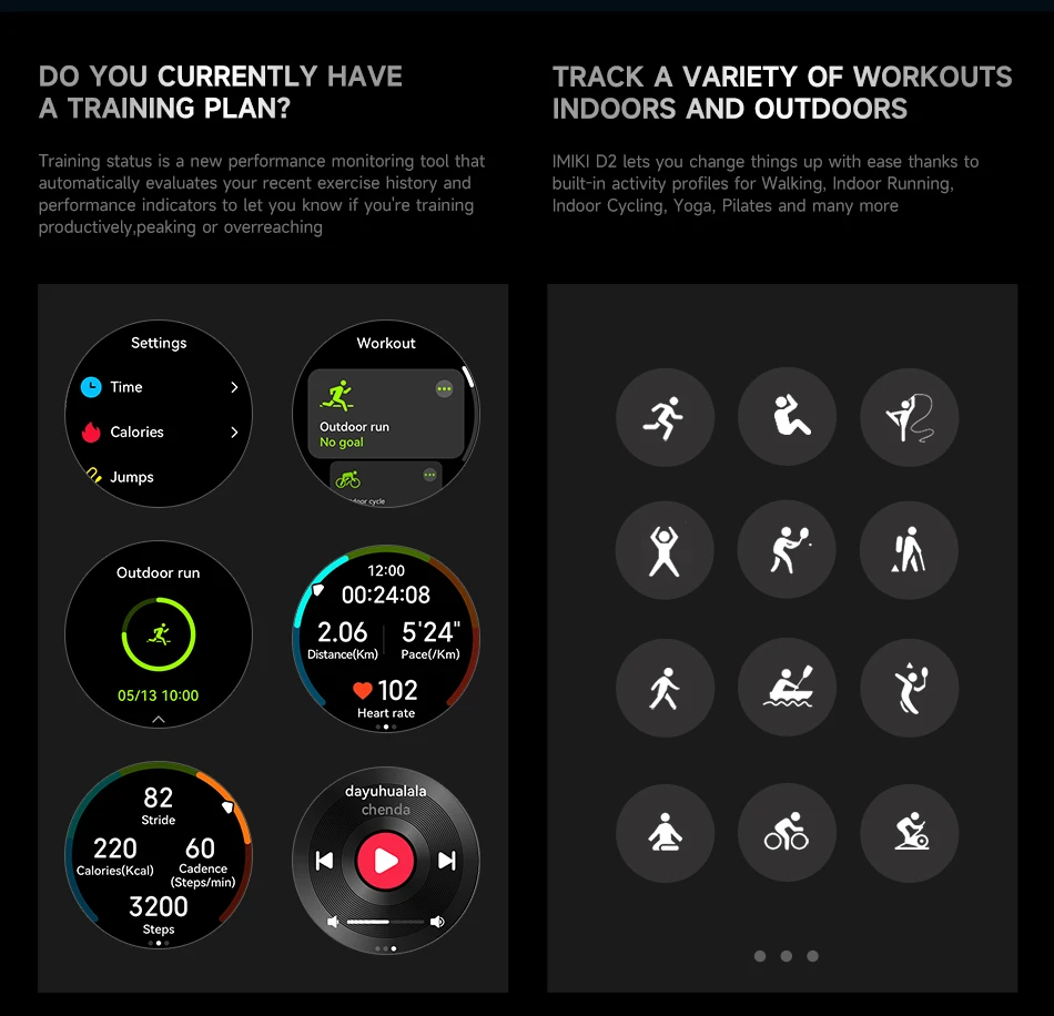 IMIKI D2 Smartwatch Usage