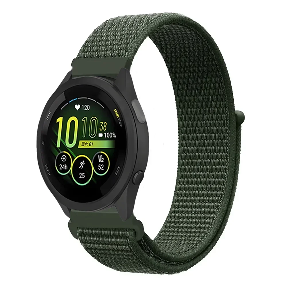 Durable Nylon Loop Strap - 20mm/22mm Adjustable Fabric Wristband