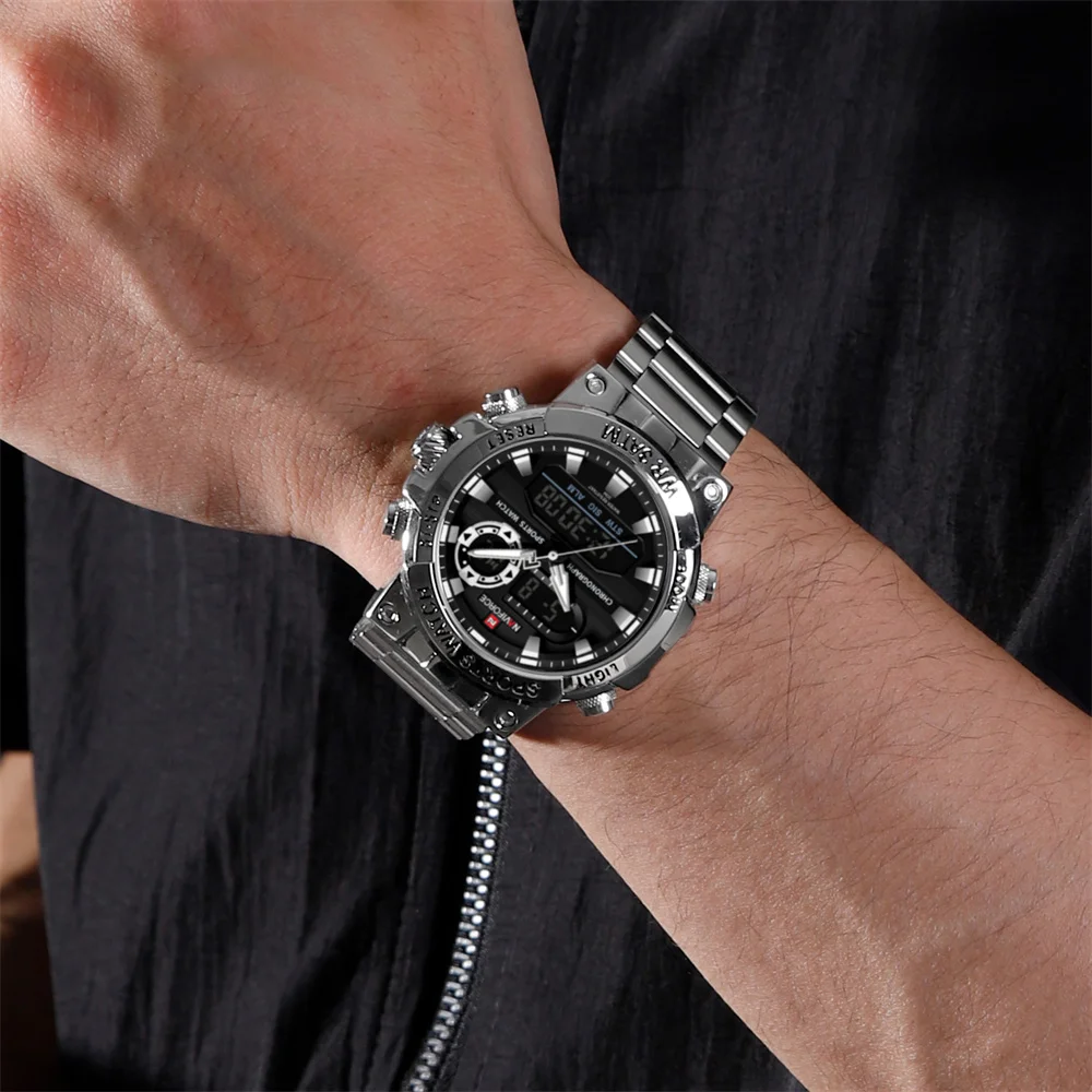 Naviforce 9237 Luxury Stainless Steel Men Watch description image 4