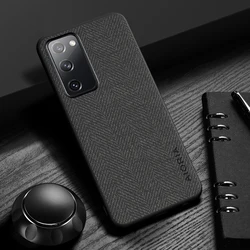 Elegant Wood Grain Leather Case - Simple, Lightweight, and Durable Cover - Galaxy S20 Plus (Black)