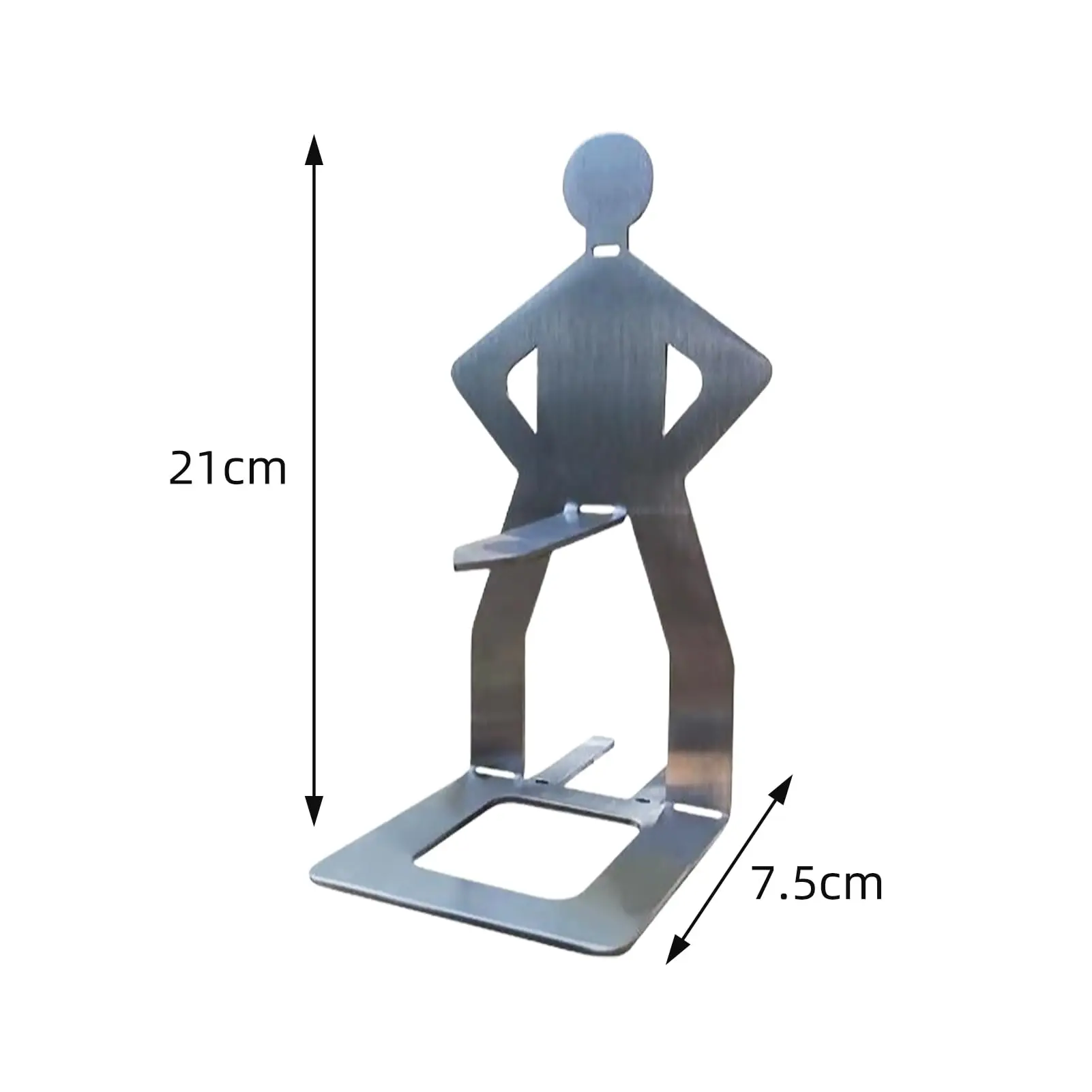Description Picture 3 of item1/5-piece BBQ Hot Dog Roaster Stainless Steel Rack Humanoid Barbecue Sausage Rack Outdoor Summer Party Picnics Holder BBQ Tools