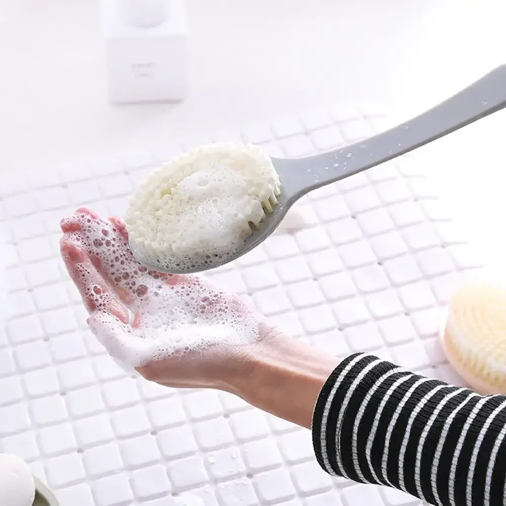 1Pc Long Handle Bath Brush Exfoliating Back Massage Shower SPA Foam Bath Brush Soft Sponge Scrubber Body Cleansing Brushes 2