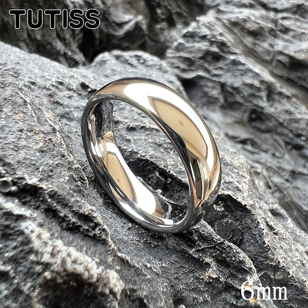 TUTISS 2/3/4/5/6/7/8/10mm High Polished Shiny Forever Tungsten Carbide Ring Men Women Classic Wedding Band Comfort Fit