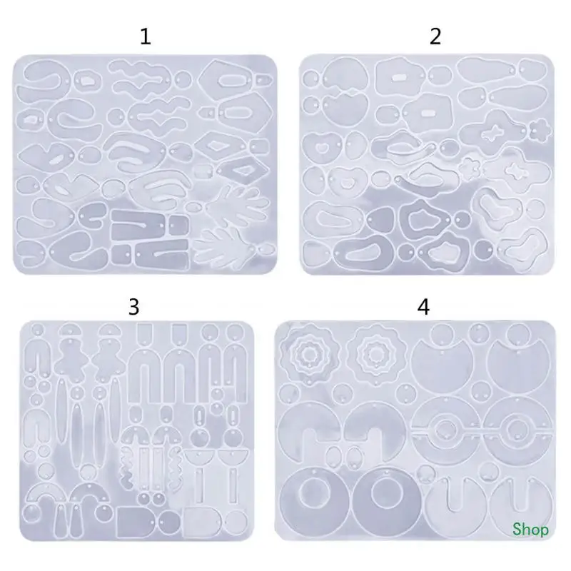 

L5YC неправильная форма для серег, геометрические серьги, форма для эпоксидной смолы, цветок, листья, кулон, силиконовая форма,