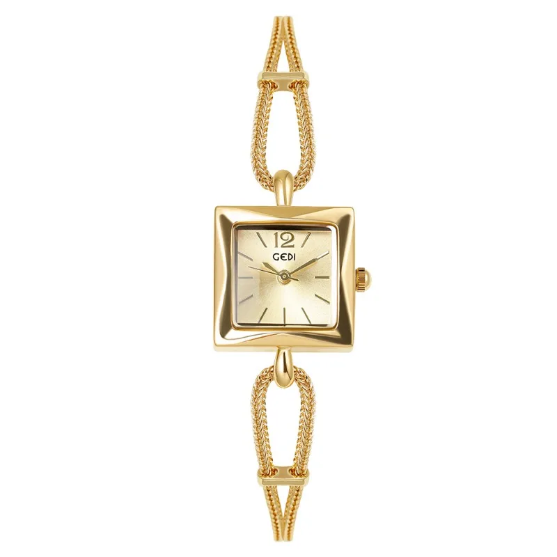 

Роскошные часы, простые темпераментные часы, женские часы с браслетом, маленькие квадратные часы, женские часы, подарок для женщин