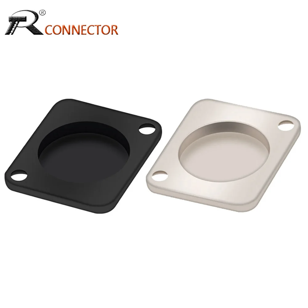 1pcPowerconDTypeCouplerPlatePowerCouplerBaffleZincAlloyBlack