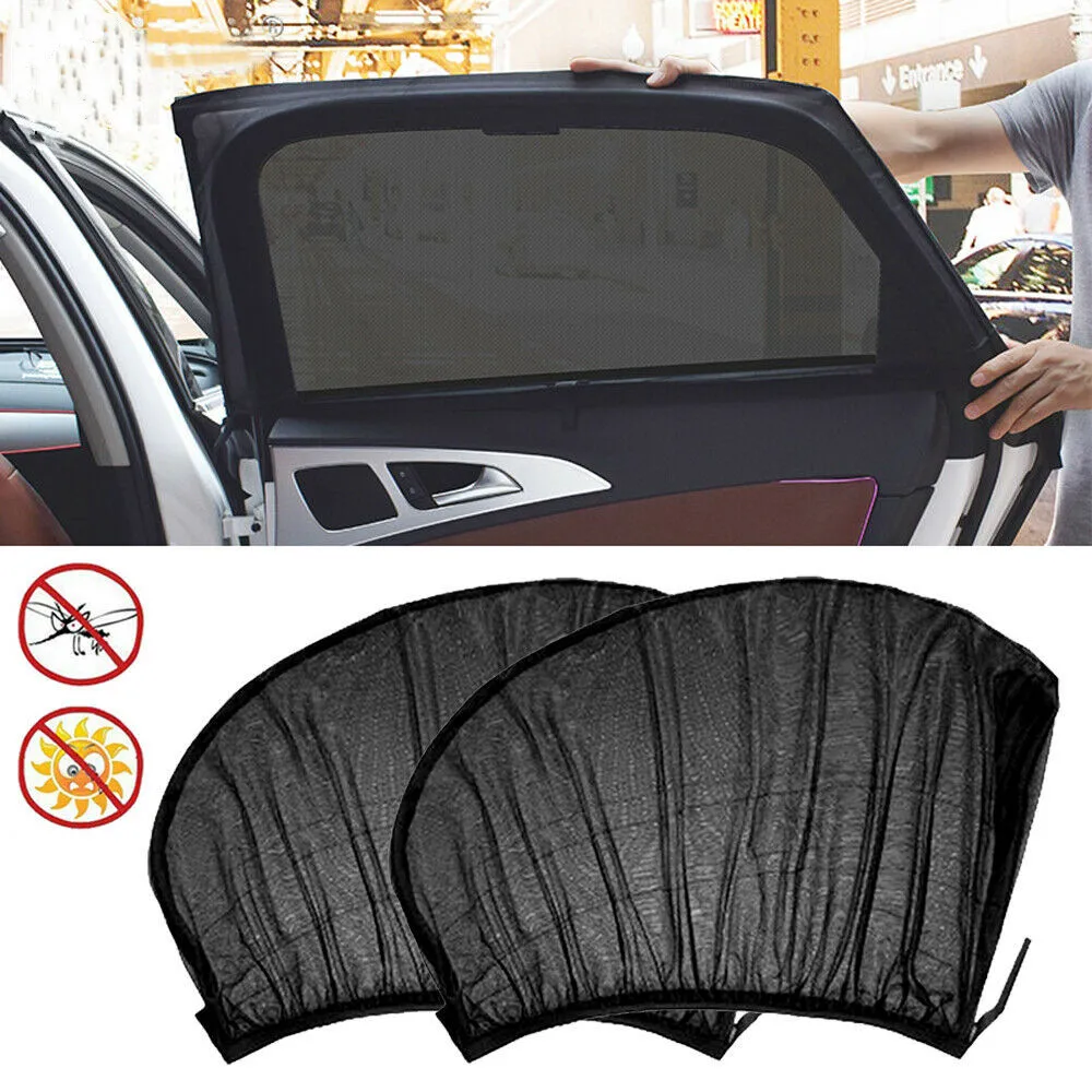 2pcs Car Sun Shade Auto Uv Protect Curtain Side Window Sunshade Mesh Sun  Visor Protection Window Films Car Styling Accessories - Side Window  Sunshades - AliExpress