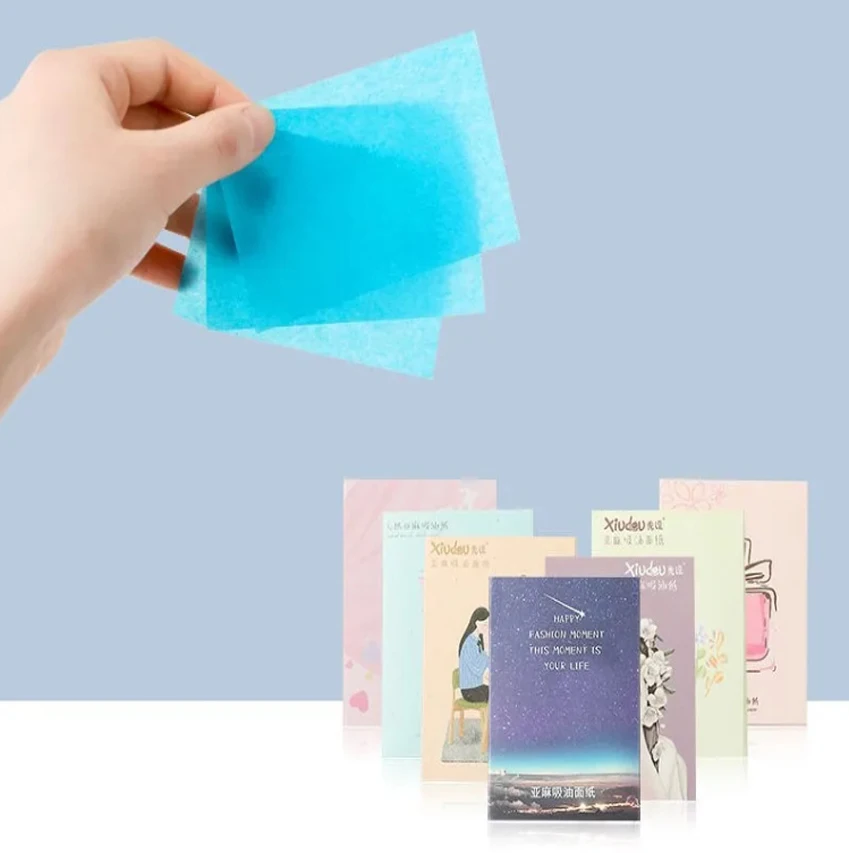 Face Oil Blotting Papers Makeup Matting Face Oil Blotting Sheets Control Oil-absorbing Facial Towel Tool 50/100 Pcs