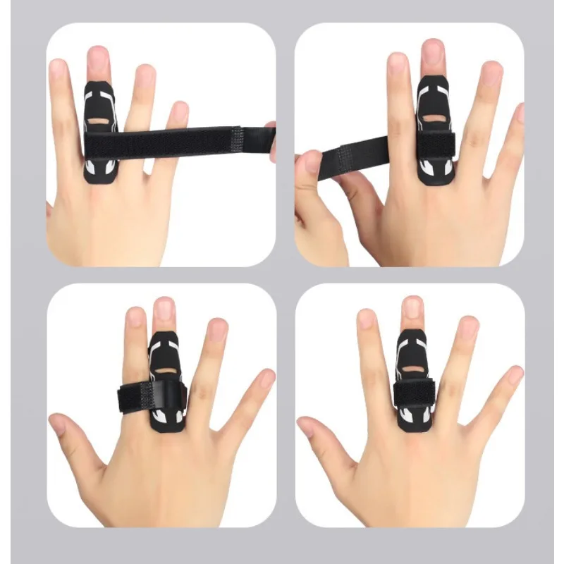 2pcs 농구 압축 손가락 가드 보호대 보안 공 게임 배구 붕대 벨크로 스트랩 관절 보호 통기성 CN