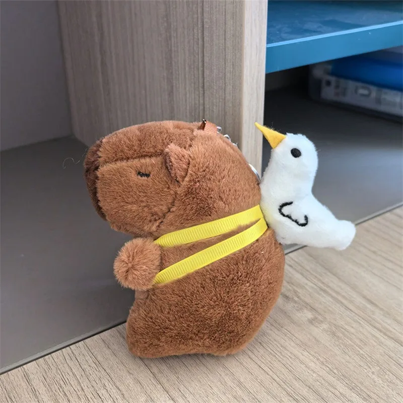 New Capybara Plush Toys Women Cute Capibara Bag Pendant Keychain Kids Backpack Decor Party Birthday Gift Fluffty Doll Factory
