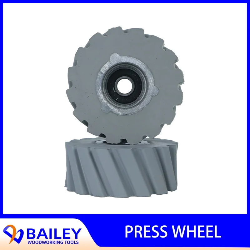 BAILEY 10PCS 62x8x25mm Press Wheel Rubber Roller High Quality For Edge Banding Machine Woodworking Tool Accessories PSW018